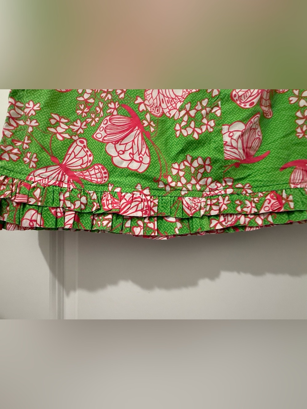 Lilly Pulitzer Green and Pink Floral Print Top - Picture 8 of 14